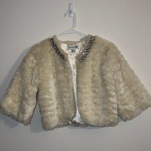 Forever 21 White And Diamond Jacket